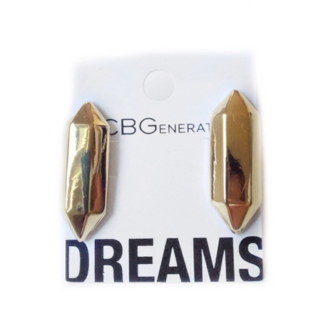 BCBGeneration EARRINGS STUD SPIKE GOLD-TONE